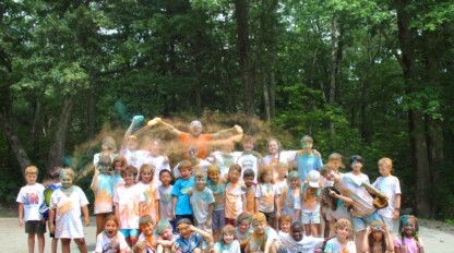 Group photo after a paint fight.