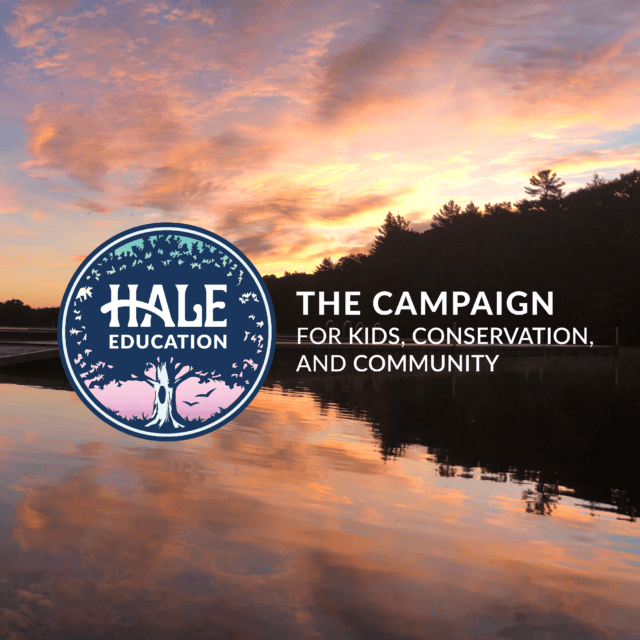 Hale's Campaign for Kids, Conservation, and Community logo with a sunrise in the background